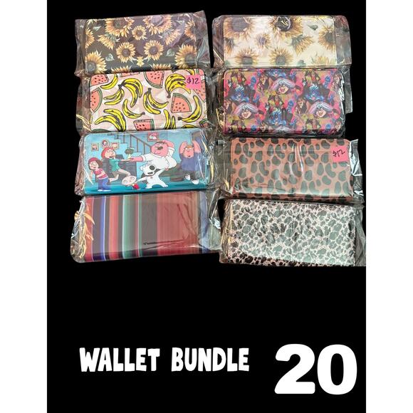 Bundle of Zip-Around Wallets!- Brand New - Great Gift - Vendor Show Filler - Picture 1 of 1